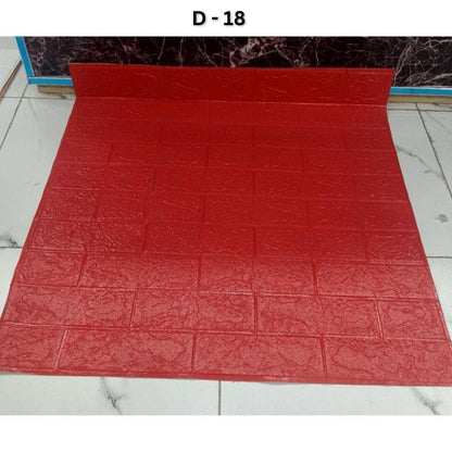 3D Brick Design Self-Adhesive Waterproof Foam Sheet 3D PE Foam Wallpaper