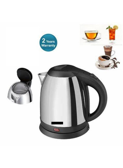 Cordless electric kettle 2 letter stainless steel black instant boil