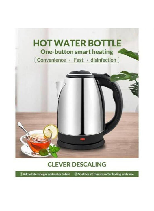 Cordless electric kettle 2 letter stainless steel black instant boil